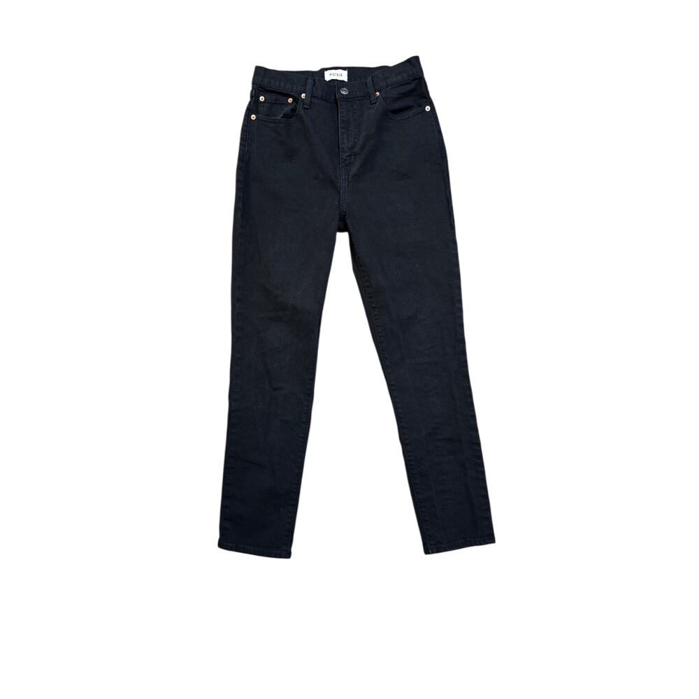 Pistola Minimalist Grunge High Rise Skinny Jeans Semi Black Wash Skinny Leg 27